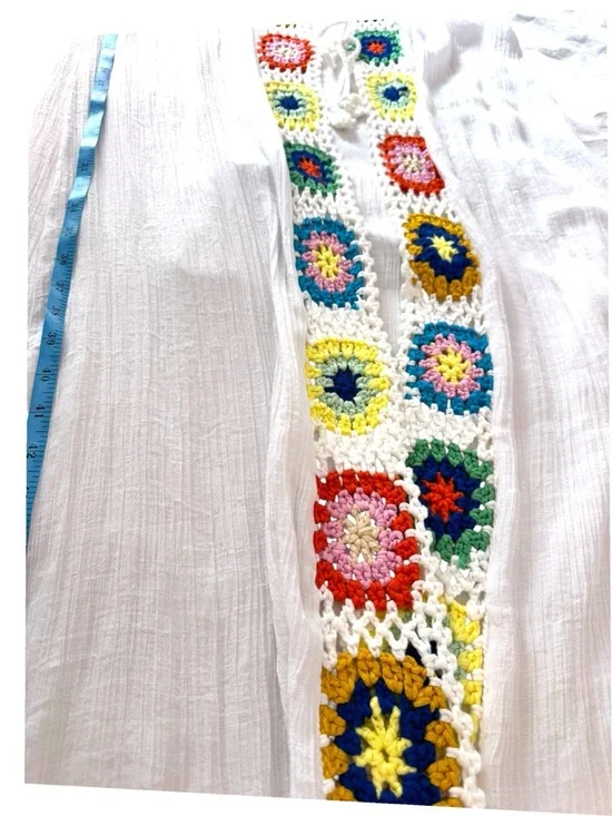 Elan Anthropologie Crochet Trim Duster L - Picture 3 of 9